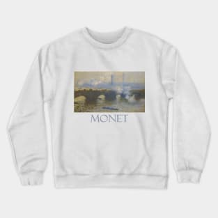 Waterloo Bridge, Gray Day (1903) by Claude Monet Crewneck Sweatshirt